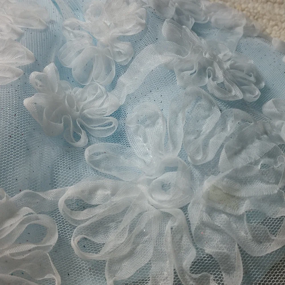 Nannette Baby Dress Beautiful Baby Blue Size 12 Months - Picture 3 of 10